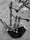 full set of highland bagpipes delrin made in scotland enlarge