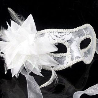   handMade Party Wedding Mask Costume Venetian Masquerade Flower lace