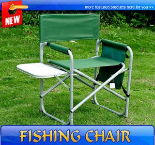   Camping Director Chair Picnic Fishing Fold Portable Seat W/ Table