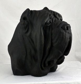 Neapolitan Mastiff, Italian Mastiff giant head figurine sculpture 