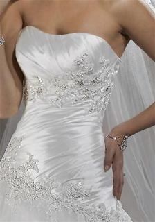 Maggie Sottero Primavera Couture Strapless Wedding Gown Size 6 Corset 