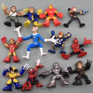 12X Marvel Super Hero Squad The Amazing Spider Man Iron Man Avengers 