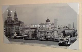 Newly listed LIVERPOOL PIER HEAD WATERFRONT THREE GRACES CANVAS WALL 