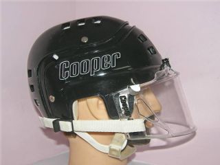 vintage hockey black helmet cooper sk600 w visor large from