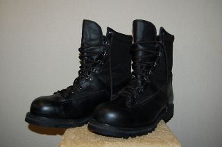 Matterhorn Black Knight 8” Leather/Cordura Insulated Black Boots 12 