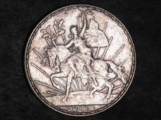 mexico 1910 1 peso caballito silver crown xf h135 time