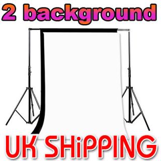 Black&white MUSLIN backdrop background support stand kit▲NOT non 