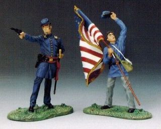   UNION COMMAND SET, 54 mm (AMERICAN CIVIL WAR FIGURES by Forward March