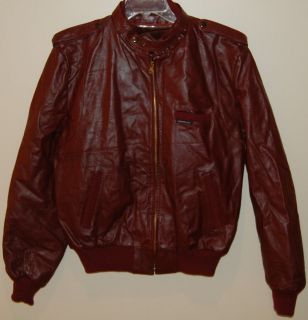 vintage members only by europe craft leather jacket size 48