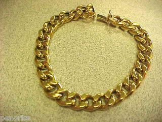 18k Gold Link Bracelet for Man or Woman 7 1/2 inch Make Offer