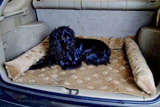 buff pawprint Luxury SUV Mini Van COVER CARGO BED AREA Pet Dog 