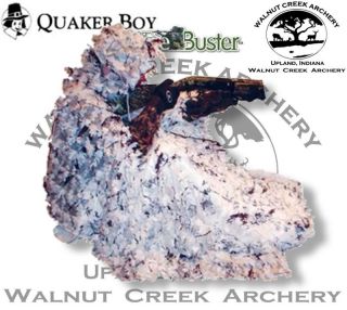 quaker boy outline buster snow camo hunting blind 84003 one