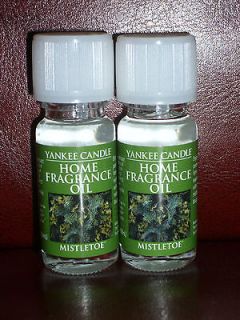 YANKEE CANDLE Mistletoe Home Fragrance Oil X2  HOLIDAY 