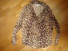 michael kors leopard print cowl neck top size small expedited