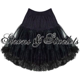 hell bunny black 20 full net 50s petticoat under skirt