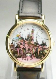Disney Animated Tinkerbell Watch With Castle New Gorgeous