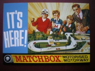 postcard advert r opie the motorised motorway by matchbox time