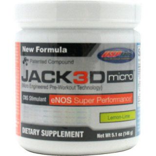 USP Labs Jack3D Micro Pre Workout Formula Lemon Lime 40 servings 