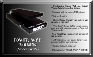Morley Power Wah Volume Wah Guitar Effec