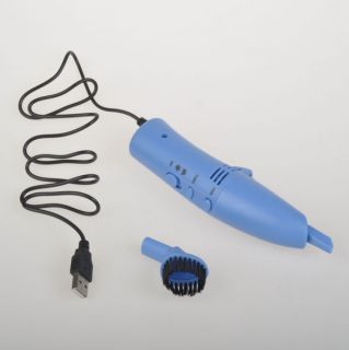 Mini USB Vacuum Keyboard Cleaner for PC Laptop Computer Blue