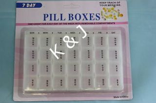 brand new 7 day medicine pill box organizer case usa