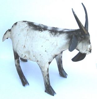 yard art welded metal nanny goat sculpture 22 time left
