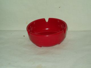 Vintage melamine Ashtray made in the USA by Ges Line Retro bright Red 