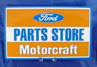 FORD MOTORCRAFT PARTS STORE Metal Tin Sign Cars Garage Shop Decor 