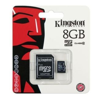 8GB MICRO SD MEMORY CARD w/ ADAPTER FOR LG PHONES   KINGSTON OEM SDHC 