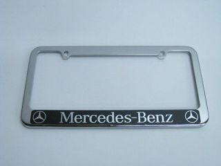 Newly listed MERCEDES BENZ HALO CHROMED METAL LICENSE FRAME (Fits 