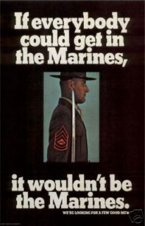 vintage u s marines recruiting poster a few good men