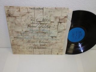 THOMAS SCHIPPERS BARBER Four Melodic Masterpieces LP Columbia 32 11 