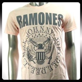 Ramones American Punk Metal Rock Band T shirt Sz L Biker RAM34