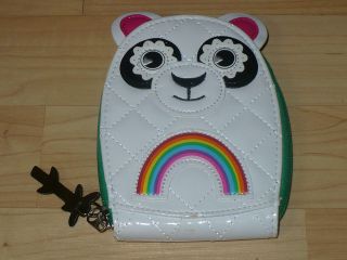 new panda rainbow green bifold wallet japan kawaii