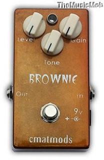 NEW CMATMODS BROWNIE DISTORTION PEDAL 0$ US S&H w/ FREE CABLE 