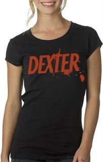   New Juniors Dexter T Shirt Showtime TV Show Fitted Horror Miami S XL
