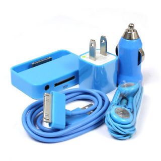   Charger+USB Data Cable+Charger+Headset+Dock For iPod iPhone 4S/3G BU