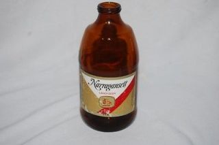 Vintage NARRAGANSETT lager beer glass bottle 12 oz Falstaff Brewing