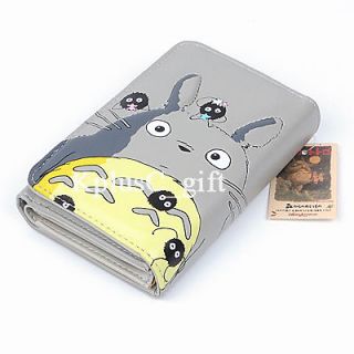 w48 totoro cat wallet purse coins anime grey from hong