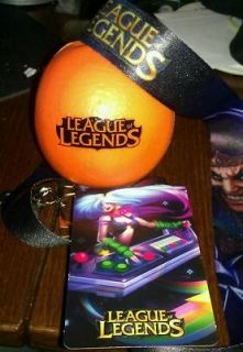PAX 2012 League of Legends Bundle Arcade Sona Skin, Lanyard, & Orange 