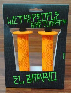 wethepeople el barrio bmx dh bike grips orange 150mm one
