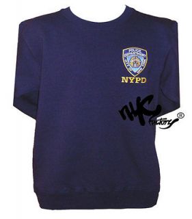 nypd sweatshirt crew neck navy officially licensed new