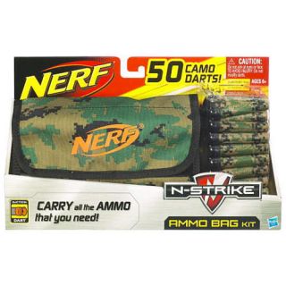 nerf ammo dart bag 50 camo camouflage suction darts time
