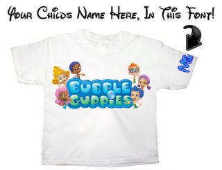 bubble guppies with custom childs name t shirt 2 4 6