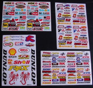 SHEETS MOTOCROSS Stickers MOPED BMX BIKE SCOOTER Energy Drink ps3 MX 