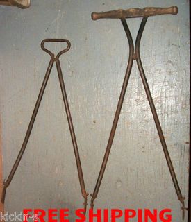 Two Antique Metal Push Handles Baby Stroller Buggy  Steam Punk Parts
