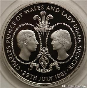 silver proof 1981 tristan da cunha 25p pence coin from