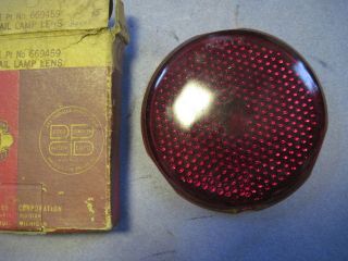 1937 1938 Dodge DeSoto Plymouth tail light lens New Old Stock