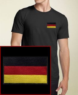 german flag embroidered black germany t shirt new more options