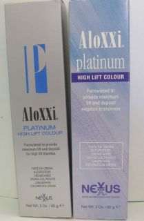 nexxus aloxxi platinum high lift colour more options aloxxi platinum